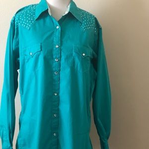 Wrangler long sleeve snap down